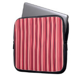 Cute hot pink stripes laptopschutzhülle (Vorderseite Links)