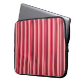 Cute hot pink stripes laptopschutzhülle (Vorderseite Links)