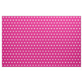Cute Hot Pink White Hearts Dot Pattern Stoff (Fat Quarter (45,7 x 55,9 cm))