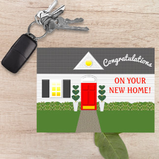Cute House Facade Housewarming Card Karte