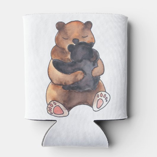 Cute Hugging Bears Dosenkühler (Rückseite)