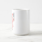 Cute Hungry Piggy Die Cut Sticker Kaffeetasse (Mittel)