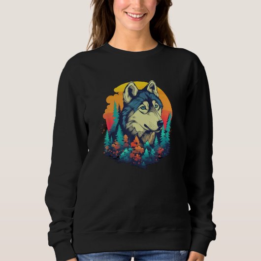 Cute Huskey Puppy Dog Men Women Kids Sweatshirt (Vorderseite)