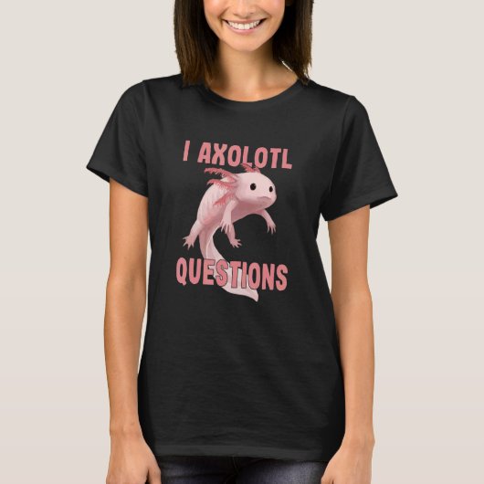 Cute I Axolotl Questions Axolotl Kids Boy Girl T-Shirt (Vorderseite)