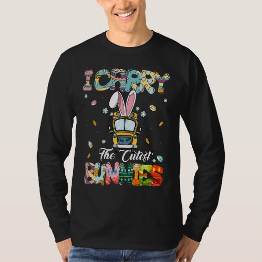 Cute I Carry The Cutest Bunnies School Bus Driver T-Shirt (Vorderseite)