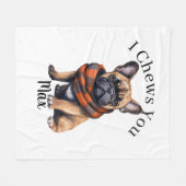 Cute I Chews You | Französische Fleece-Decke Fleecedecke (Vorderseite (Horizontal))