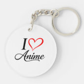 Cute I heart anime Schlüsselanhänger (Rückseite)