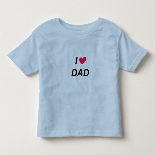 Cute I Love Dad Baby Tee – Matching Family Outfit (Vorderseite)