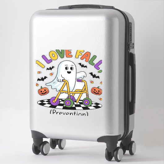 Cute I Love Fall Prevention Physical Therapy Ghost Aufkleber (Koffer)