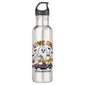 Cute I Love Fall Prevention Physical Therapy Ghost Edelstahlflasche (Vorderseite)