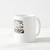 Cute I Love Fall Prevention Physical Therapy Ghost Kaffeetasse (VorderseiteRechts)