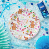Cute Ice Cream Candy Donut Candyland Kids Birthday Pappteller (Party)