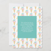 Cute Ice Cream Graduation Announcement Photo Einladung (Rückseite)