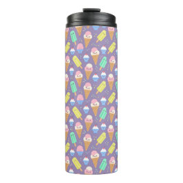 Cute Ice Cream Pattern – Adorable Frozen Treat  Thermosbecher