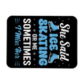 Cute Ice Rink Synchronized ruft an Magnet (Horizontal)