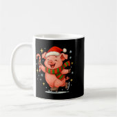 Cute Ice Skating G Funny Santa Christmas Holiday Kaffeetasse (Links)