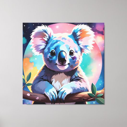 Cute illustration of a koala leinwanddruck (Vorderseite)