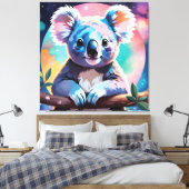 Cute illustration of a koala leinwanddruck (Insitu (Schlafzimmer))