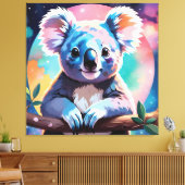 Cute illustration of a koala leinwanddruck (Insitu (Wohnzimmer))