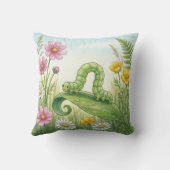 Cute Inchworm Tiny Insects  Kissen (Rückseite)