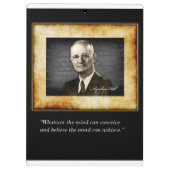 Cute Inspirational Napoleon Hill Clipboard Klemmbrett (Rückseite)