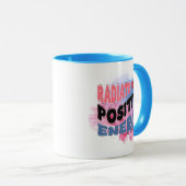 Cute inspirational word art positive  tasse (VorderseiteRechts)