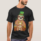 Cute Irish sloth shamrock st Patrick's day sloth T-Shirt (Vorderseite)