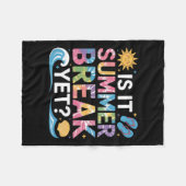 Cute ist Sommerferien Lehrer Schüler Tie Dye Fleecedecke (Vorderseite (Horizontal))