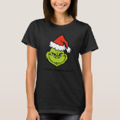 Cute It's Because I'm Green Isn't It Black Text Te T-Shirt (Vorderseite)