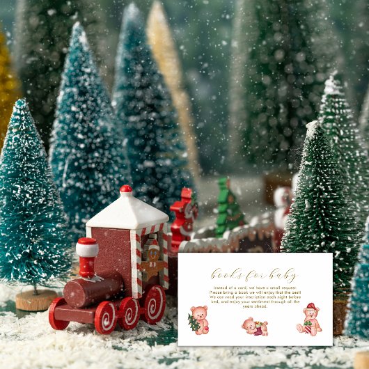 Cute It's Cold Outside Bear Books For Baby Shower  Begleitkarte