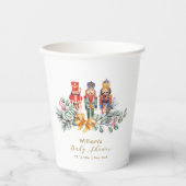 Cute It's Cold Outside Nutcracker Baby Shower  Pappbecher (Vorderseite)