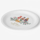 Cute It's Cold Outside Nutcracker Baby Shower  Pappteller (Schrägansicht)