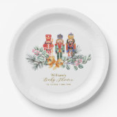 Cute It's Cold Outside Nutcracker Baby Shower  Pappteller (Vorderseite)