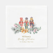 Cute It's Cold Outside Nutcracker Baby Shower  Serviette (Vorderseite)
