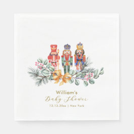 Cute It's Cold Outside Nutcracker Baby Shower  Serviette