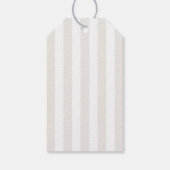 Cute Ivory Coquette Bow Baby Shower Geschenkanhänger (Rückseite)