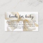 Cute Ivory Coquette Bow Books for Baby Begleitkarte (Vorderseite)