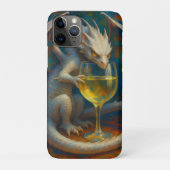 Cute Ivory Dragon & White Wine Fantasy Art Case-Mate iPhone Hülle (Rückseite)