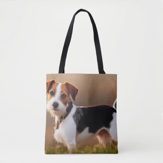 Cute Jack Russel Terrier Dog Photograph Tasche (Vorderseite)