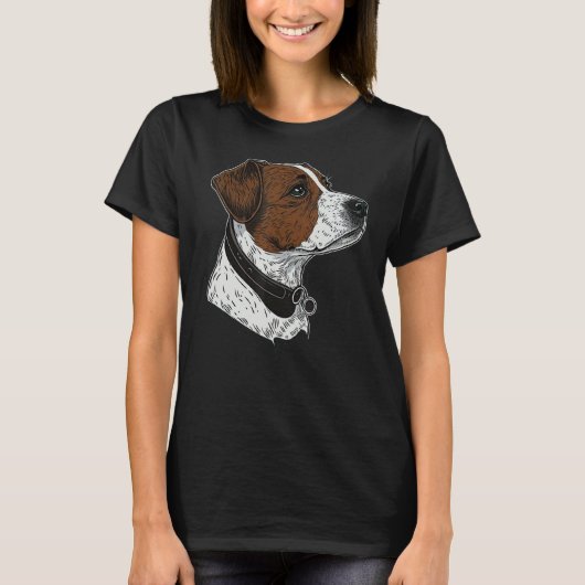 Cute Jack Russell Terrier Dog on Jack Russell Terr T-Shirt (Vorderseite)
