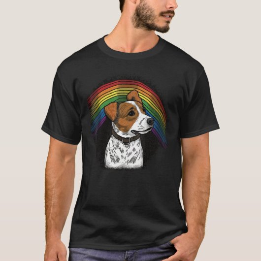 Cute Jack Russell Terrier Dog on Jack Russell Terr T-Shirt (Vorderseite)