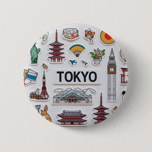 Cute Japan Icons: Sticker Pack Adventure Button (Vorderseite)