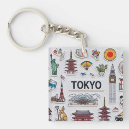 Cute Japan Icons: Sticker Pack Adventure Schlüsselanhänger