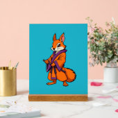 Cute Japanese Samurai Squirrel Acrylschild (Hochzeit)