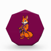 Cute Japanese Samurai Squirrel Fotoblock (Vorderseite)