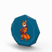 Cute Japanese Samurai Squirrel Fotoblock (Rechts)