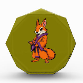 Cute Japanese Samurai Squirrel Fotoblock
