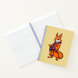 Cute Japanese Samurai Squirrel Notizblock