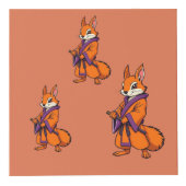 Cute Japanese Samurai Squirrel Würfel (Rechts)