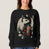 Cute Japanese-style Ninja Cat Sweatshirt (Vorderseite)